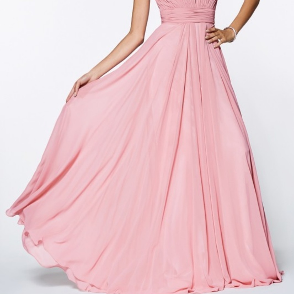 MOTHER OF BRIDE EVENING DRESS GOWN CDCJ241BLUSH - Picture 2 of 6